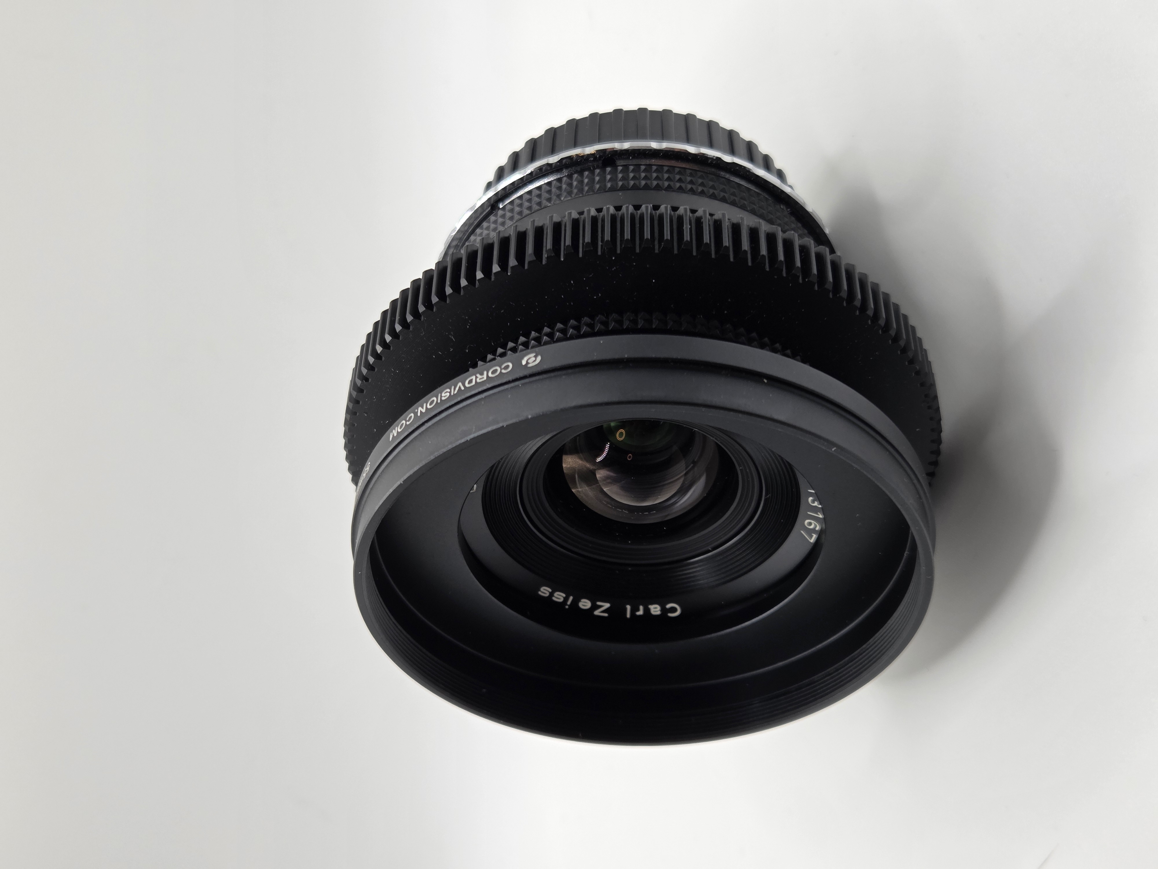 Zeiss Contax Film-Objektivset (4) für Canon EF modifiziert